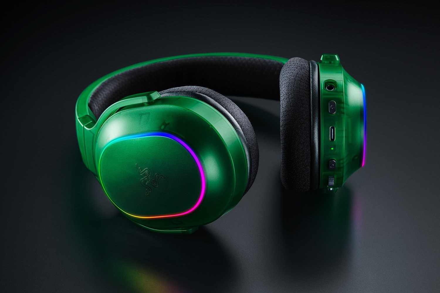 Zestaw słuchawkowy Razer Barakuda X Green Edition z mikrofonem - obrazek 3