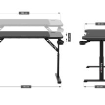 Biurko gamingowe Huzaro Hero 2.6 Black