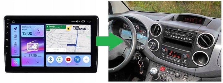 RADIO NAWIGACJA GPS PEUGEOT PARTNER II 2008-2018 - obrazek 4