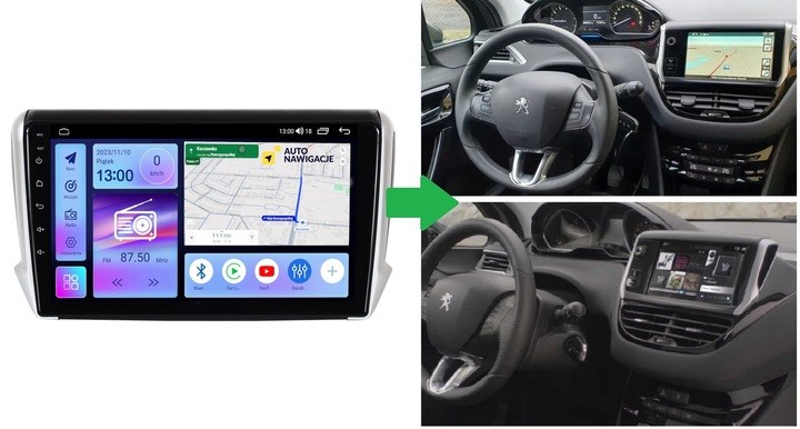 RADIO NAWIGACJA GPS PEUGEOT 208 / 2008 2012-2019 - obrazek 4