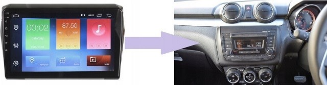 RADIO NAWIGACJA GPS SUZUKI SWIFT 2017-21 ANDROID - obrazek 4