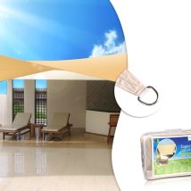 Żagiel ogrodowy zacieniacz UV poliester 5m kwadrat GreenBlue GB505 kremowy hydrofobowa powierzchnia