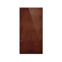 Panel dotykowy Grenton / 8 pól dotykowych / TF-Bus / ciemny, wykonany z naturalnej skóry front