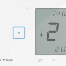 Przewodowy włącznik światła podwójny z regulatorem pokojowym czarny WSR-02ML Tech Sterowniki