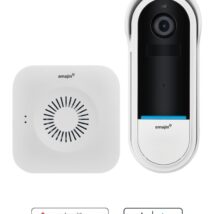 Bezprzewodowy wideodomofon OMAJIN OVD-01-EU Biały, Czarny