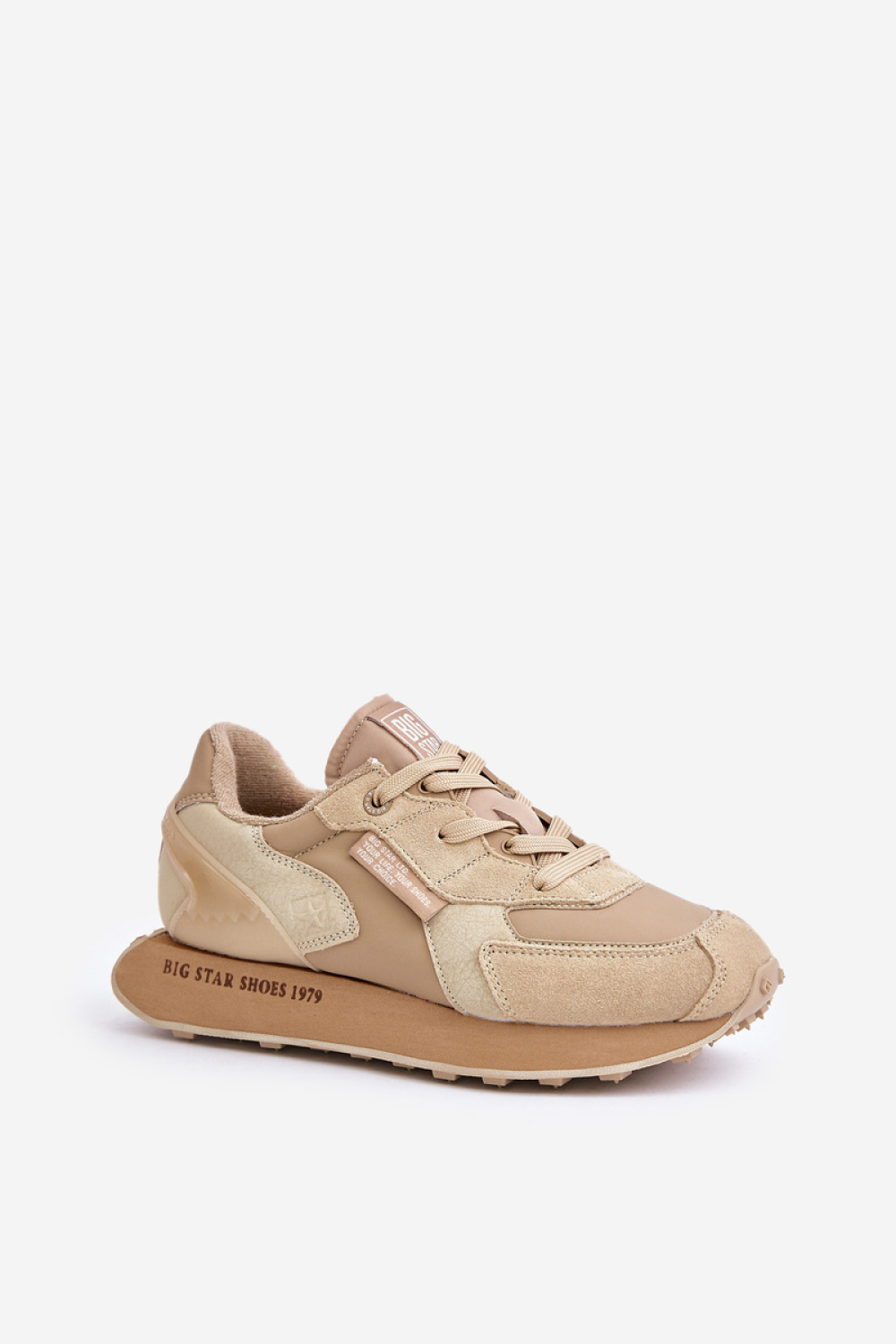 Buty Sportowe Model Big Star OO274564 Hi-Polly System Beige - Step in style - obrazek 2