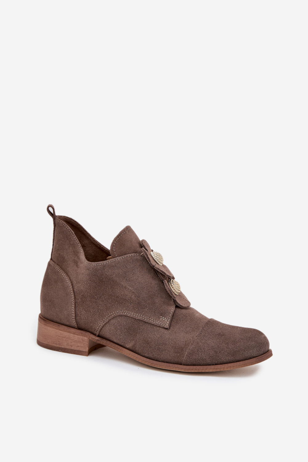 Półbuty Model Zazoo 3080 Dark Beige - Step in style - obrazek 2