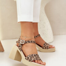 Sandały Model Zazoo 40386 Panterka Brown/Beige – Step in style