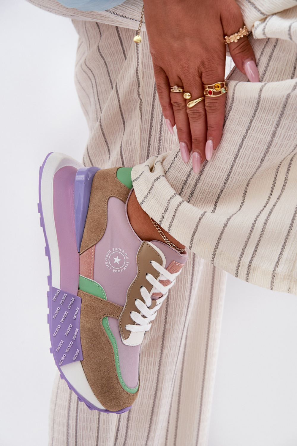 Buty Sportowe Model Big Star RR274815 Pink - Step in style - obrazek 3