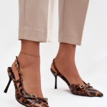 Szpilki Model Ravira QQ-201 Brown Panterka – Step in style