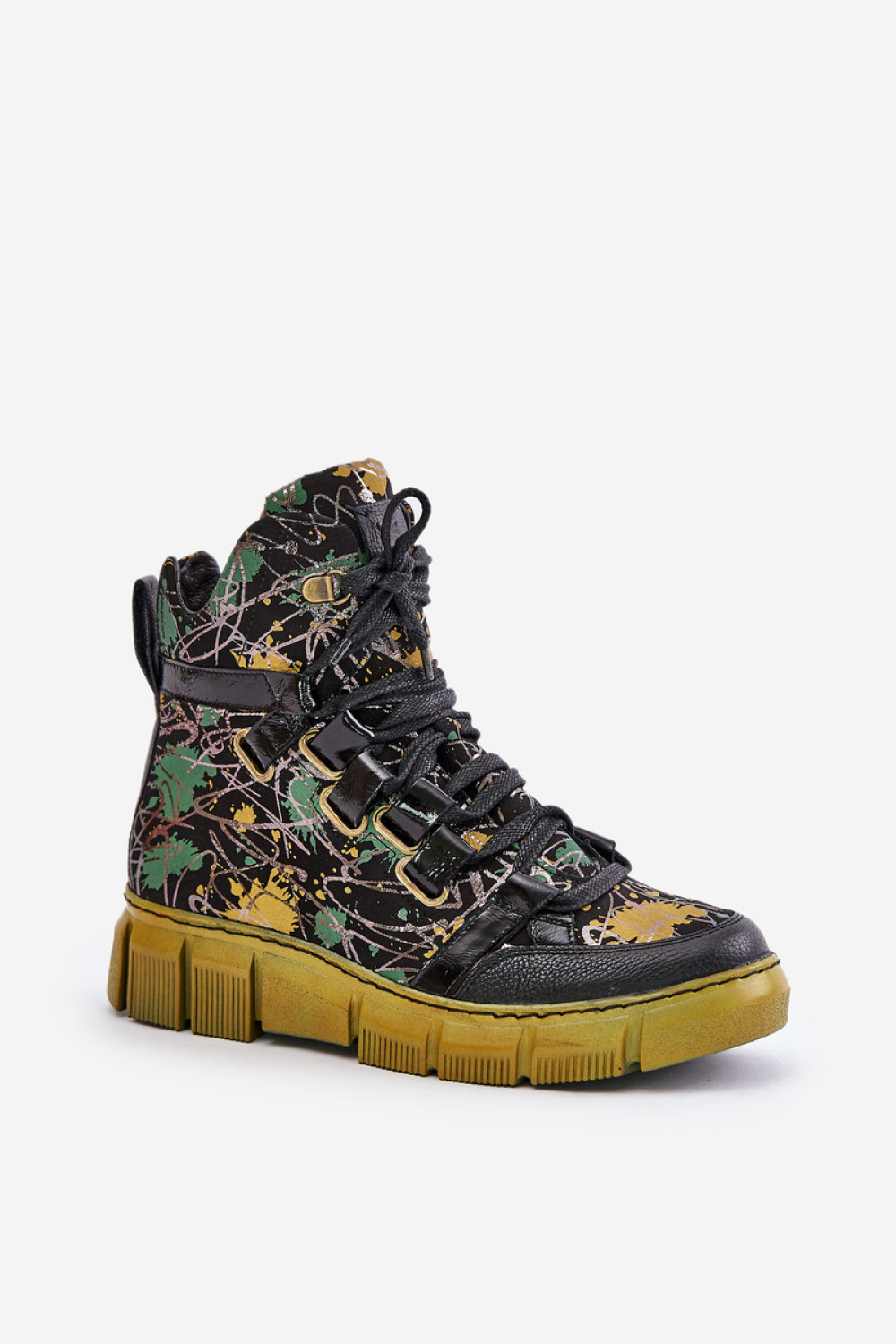 Botki Model Maciejka 06158-07 Yellow/Black - Step in style - obrazek 2