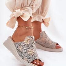 Sandał Klapki Model Irriva ASA266-2 Wąż Beige – Step in style
