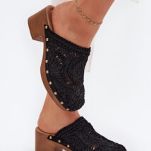 Sandał Klapki Model Senevia C-389 Black – Step in style