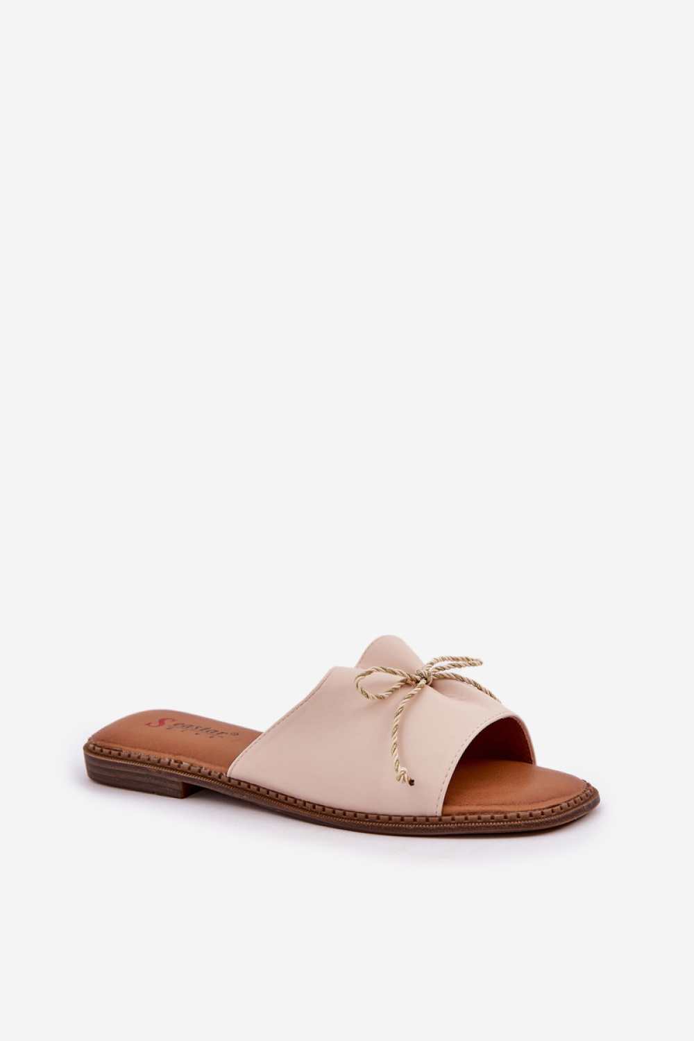 Sandał Klapki Model Deonelis M509 Beige - Step in style - obrazek 2