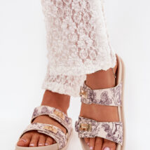 Sandał Klapki Model Sorina 1139 Beige – Step in style