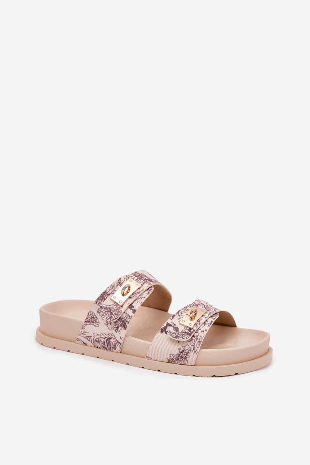 Sandał Klapki Model Sorina 1139 Beige - Step in style - obrazek 2