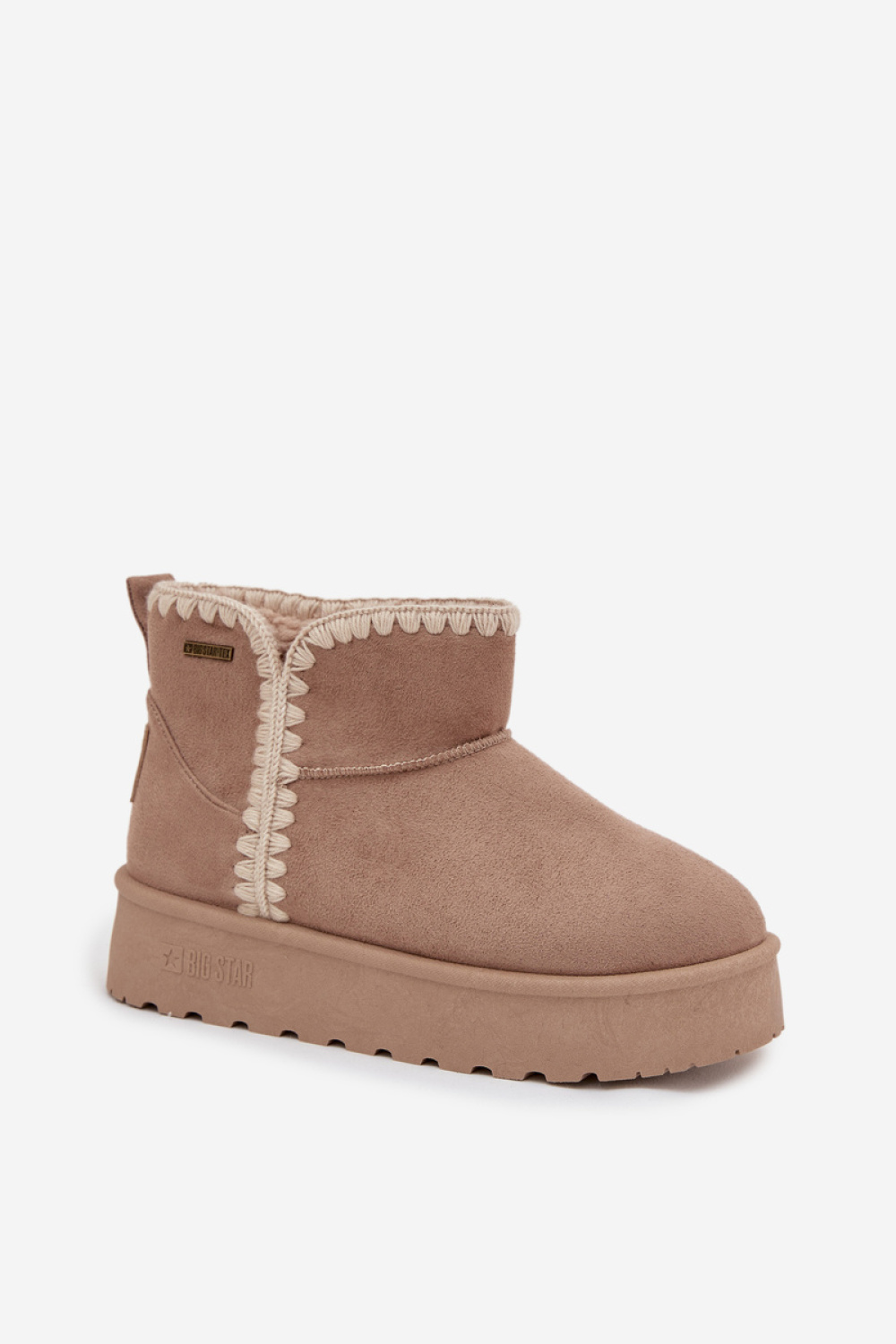 Śniegowce Model Big Star SS274129 Beige - Step in style - obrazek 2