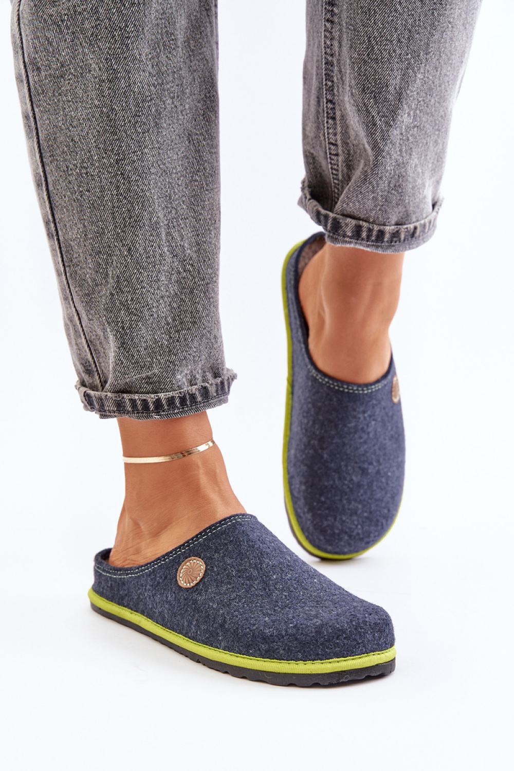 Kapcie Model Inblu CS000039 Navy - Step in style - obrazek 3