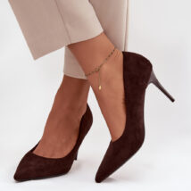 Szpilki Model Elvessa LE141P Czekolada – Step in style