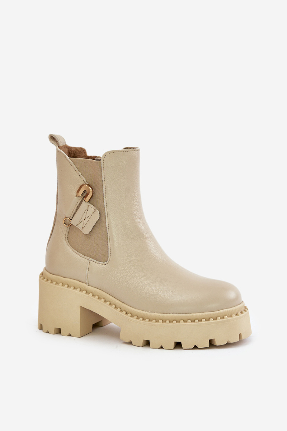 Botki Model Zazoo 60490 Light Beige - Step in style - obrazek 2