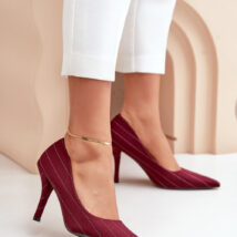 Szpilki Model Tifidra SQC-124 Bordo – Step in style