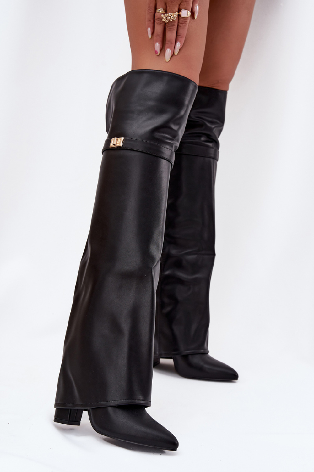 Kozaki Model Serelle CLS-593 Black Skóra - Step in style