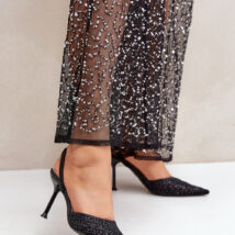 Szpilki Model Berilae B1639-202 Black Brokat – Step in style