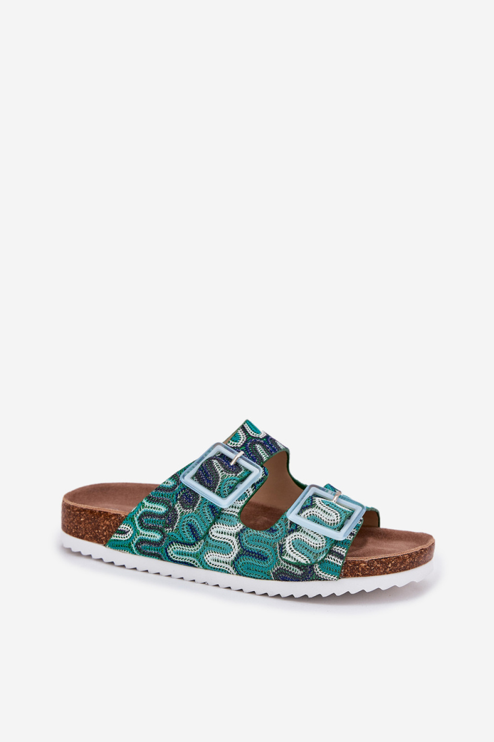 Sandał Klapki Model S.Barski RB51-006 Green - Step in style - obrazek 2