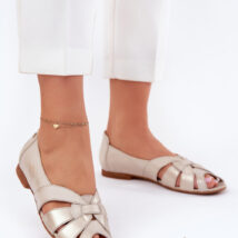 Baleriny Model Maciejka 06908-25/001-1 Złoty Przecierany – Step in style