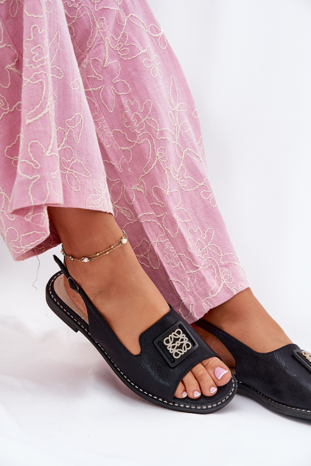 Sandały Model S.Barski KV51-082 Black - Step in style - obrazek 3