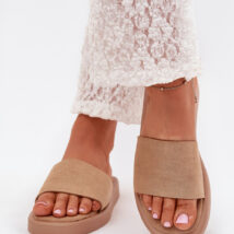 Sandał Klapki Model Jorina 5178 Dark Beige – Step in style