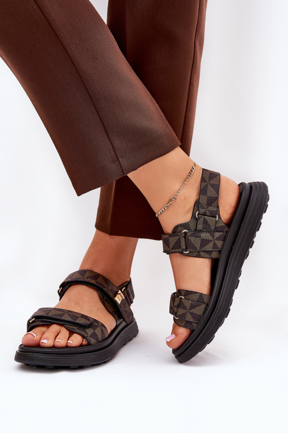 Sandały Model Leriot 88-13 Black/Brown - Step in style