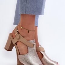 Sandały Model Queenmarie ASA228-3 Gold – Step in style