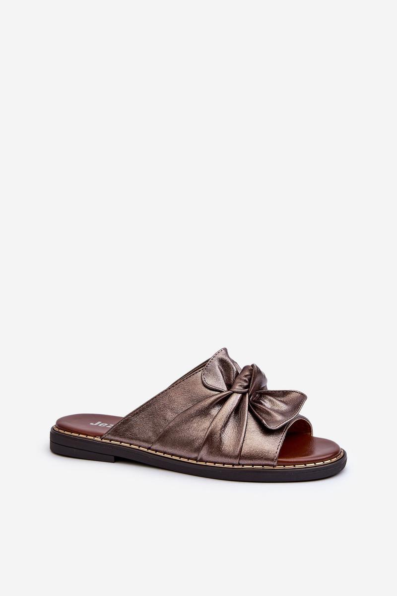 Sandał Klapki Model Nelvira RMR2266-8 Miedź - Step in style - obrazek 2