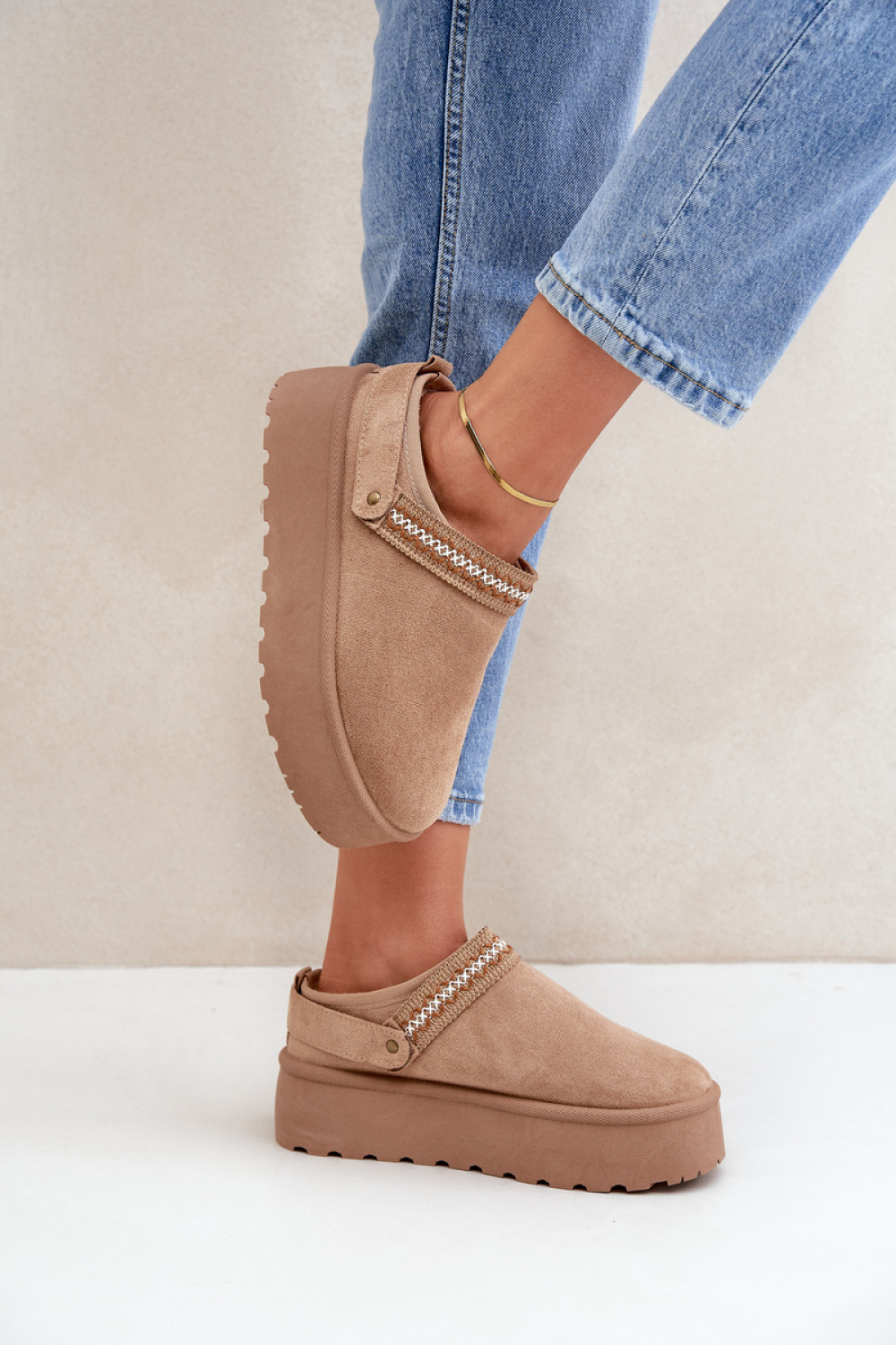 Śniegowce Model Selithria PL361 Beige - Step in style - obrazek 3