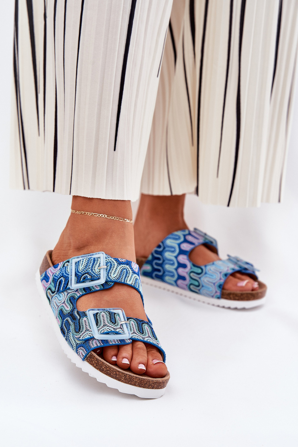 Sandał Klapki Model S.Barski RB51-006 Blue - Step in style