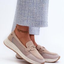 Mokasyny Model DA TW210 Beige – Step in style