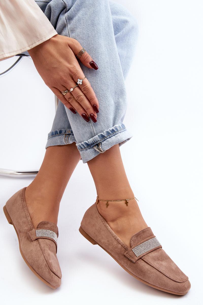 Mokasyny Model Ralrika YD6-52 Light Brown - Step in style - obrazek 3