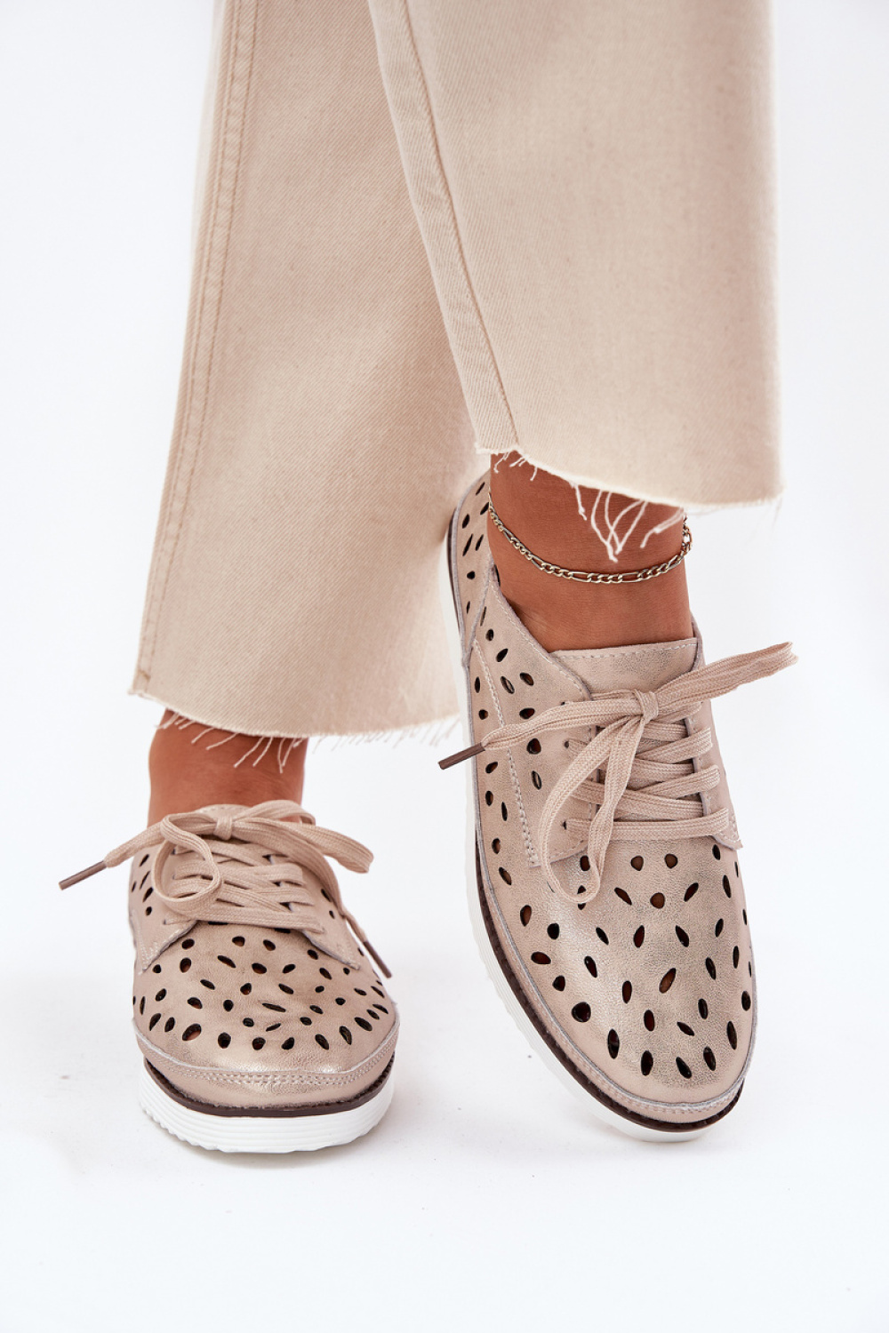 Półbuty Model S.Barski LR51-611 Gold - Step in style