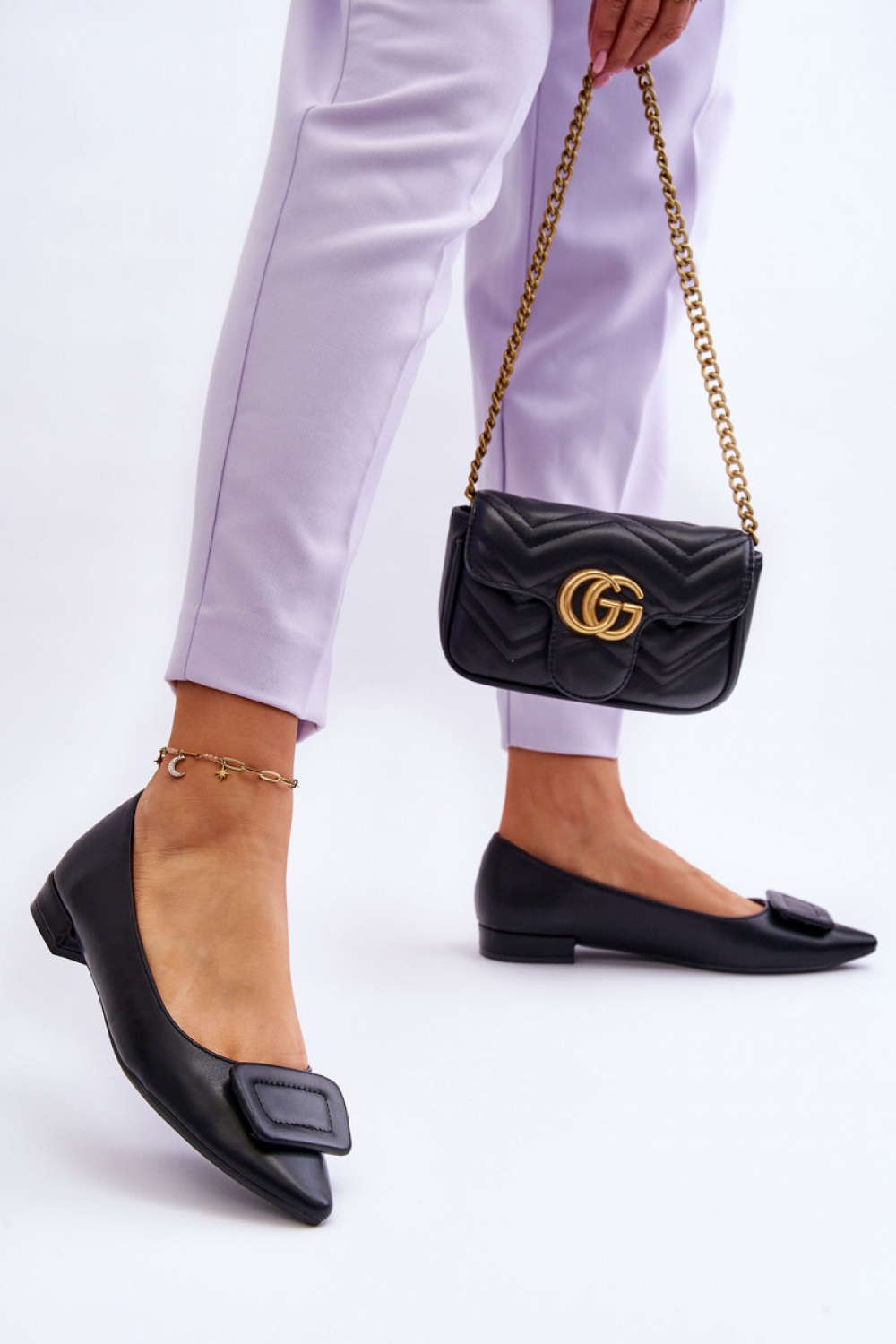 Baleriny Model Rivea 9533 Black - Step in style - obrazek 3