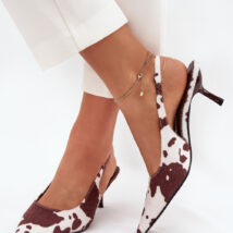 Szpilki Model Talira P-1405 Brown/White – Step in style