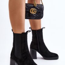 Botki Model Piovere 8600 Black Zamsz – Step in style