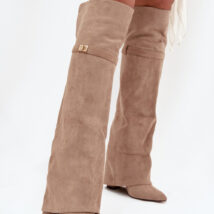 Kozaki Model Serelle CLS-593 Beige Zamsz – Step in style