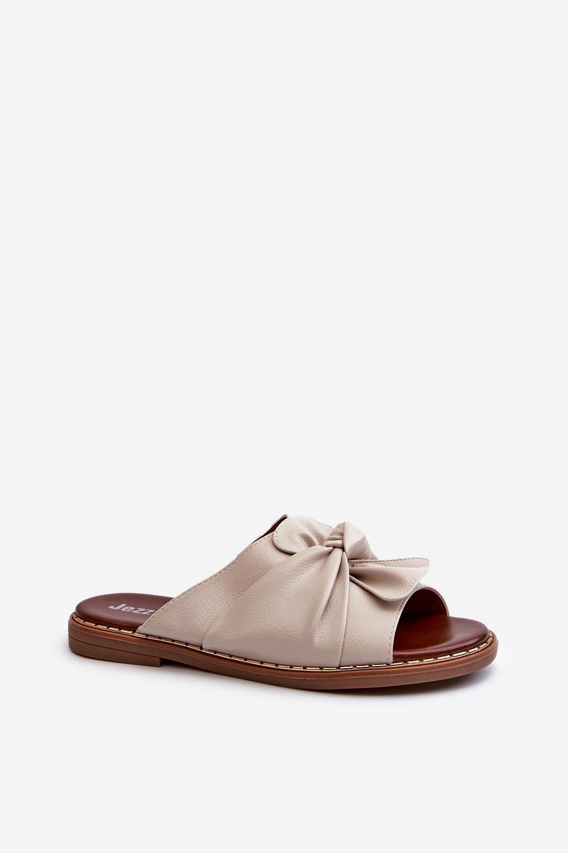 Sandał Klapki Model Nelvira RMR2266-8 Beige - Step in style - obrazek 2