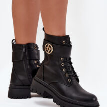 Workery Model Fiorena QT92P Black Skóra – Step in style