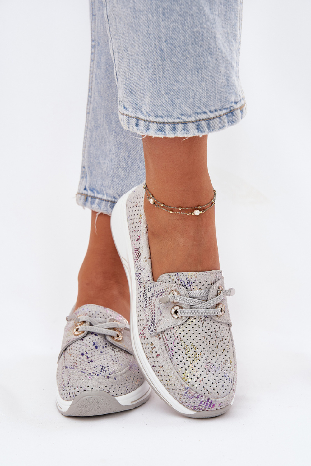 Półbuty Model Artiker 56C2104 Grey - Step in style - obrazek 3