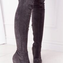 Kozaki Model Lu Boo XW37356 Grey Zamsz – Step in style