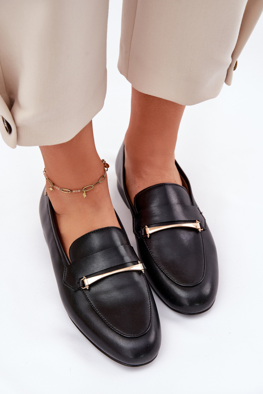 Mokasyny Model Maciejka K6809-01 Black - Step in style - obrazek 2