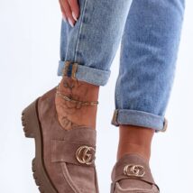 Półbuty Model Rosefalls 20153 Dark Beige Zamsz – Step in style