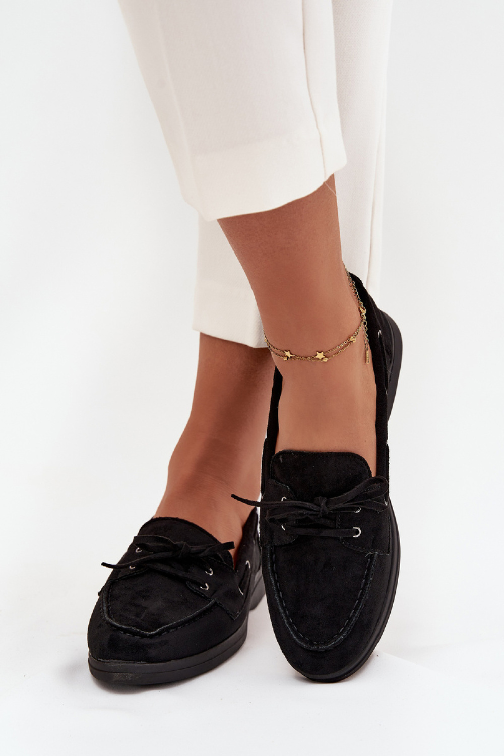 Mokasyny Model Zalina 22-374 Black - Step in style - obrazek 3